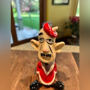 Vintage kreiss beatnik Santa Figure Christmas! Weirdo!